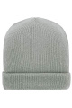 Soft Knitted Winter Beanie GRS, light-grey