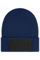 Beanie with Patch (10cm x 5cm) - Thinsulate, navy