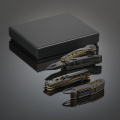 Titanium-coated Steel Optima Maxi Set: multitool, emergency knife & pocket knife, yellow