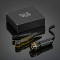 Titanium-coated Steel Optima Set: multitool & flashlight, yellow