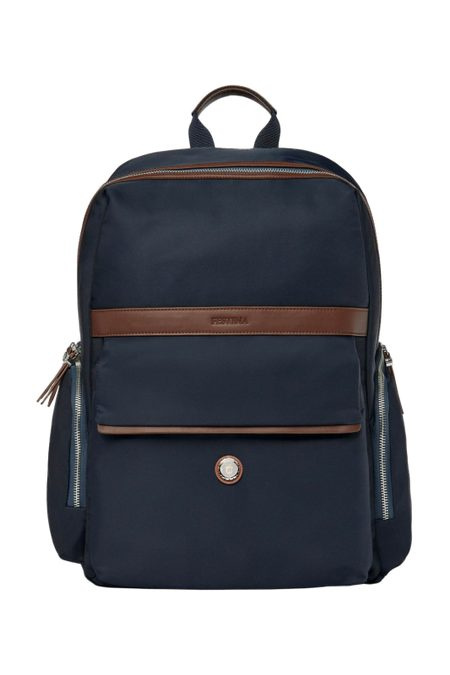Backpack Button Navy & Brown, product image (1)