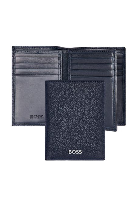 Card holder with flap Classic Grained Navy, product image (1)