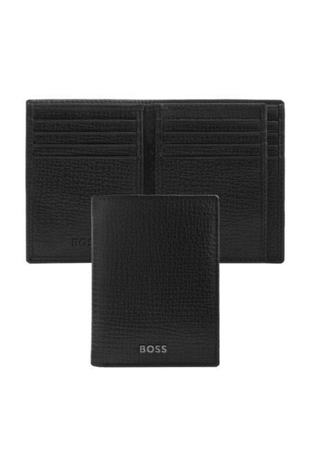 Card holder with flap Grid Black, product image (1)