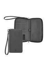 Travel wallet Double B Saffiano Grey