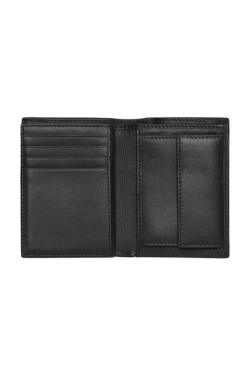 Card holder with flap and money pocket Classic Smooth Black, product image (2)
