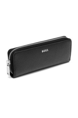 Zipped double pen case Classic Grained Black, product image (4)