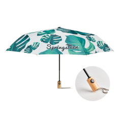 ⌀95cm/21″ storm umbrella. Wooden handle & auto open.