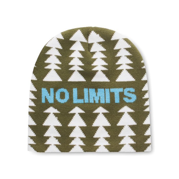 rPET custom pattern jacquard beanie., product image