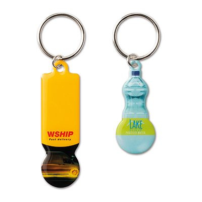 Aluminium token keyring, product image