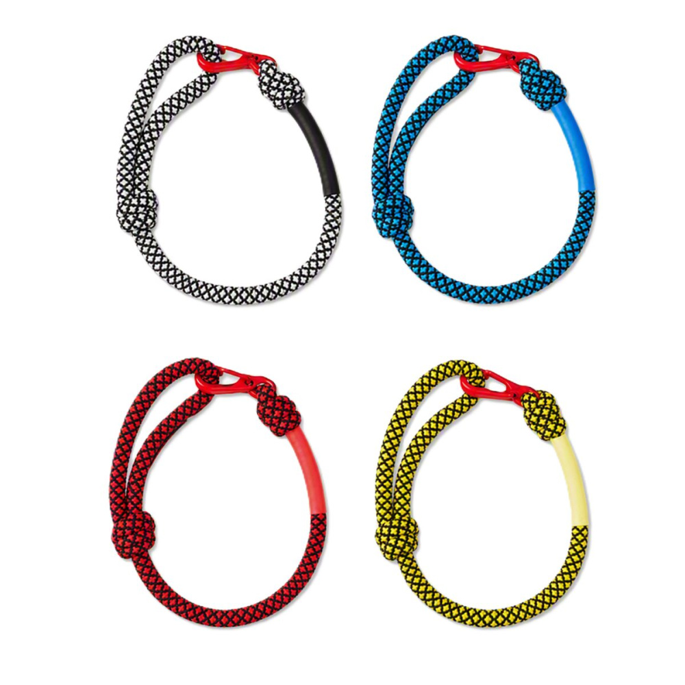 Adjustable 2-tone cord wristband with metal closure., product image