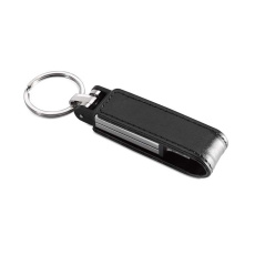 Metal USB flash drive with leather closure 1-64GB.