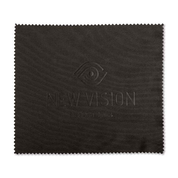 Debossed microfiber cleaning cloth (17x15cm), product image