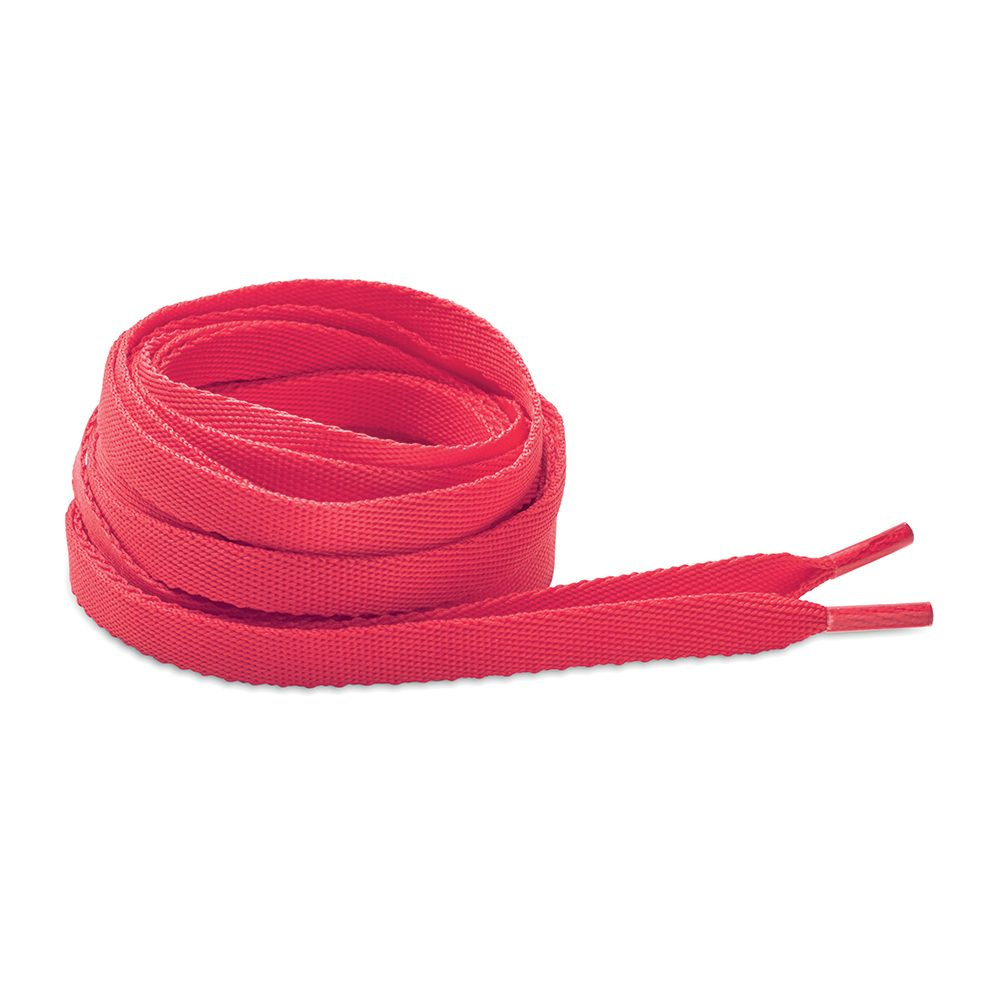 Pantone matched twill woven polyester shoelaces, product image