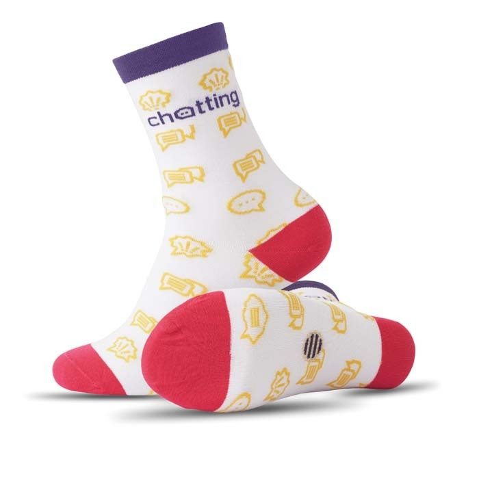 EU made - Cotton jacquard crew socks., product image