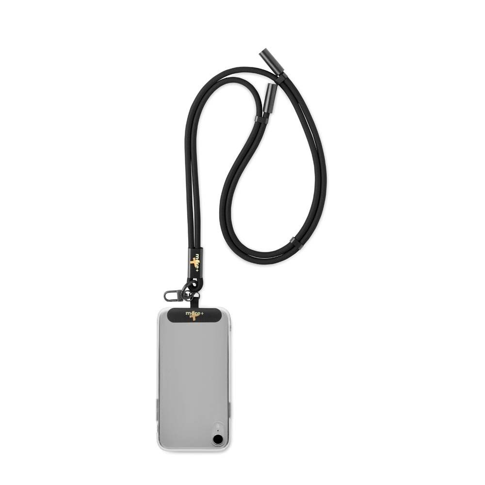 Adjustable type C to C, 60W charging cable & data transfer lanyard and phone holder., product image
