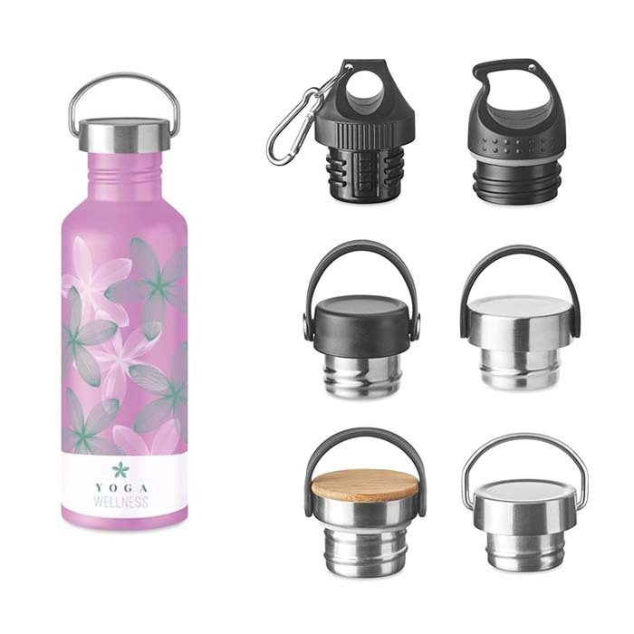 500ml pantone matched single wall stainless steel bottles., product image