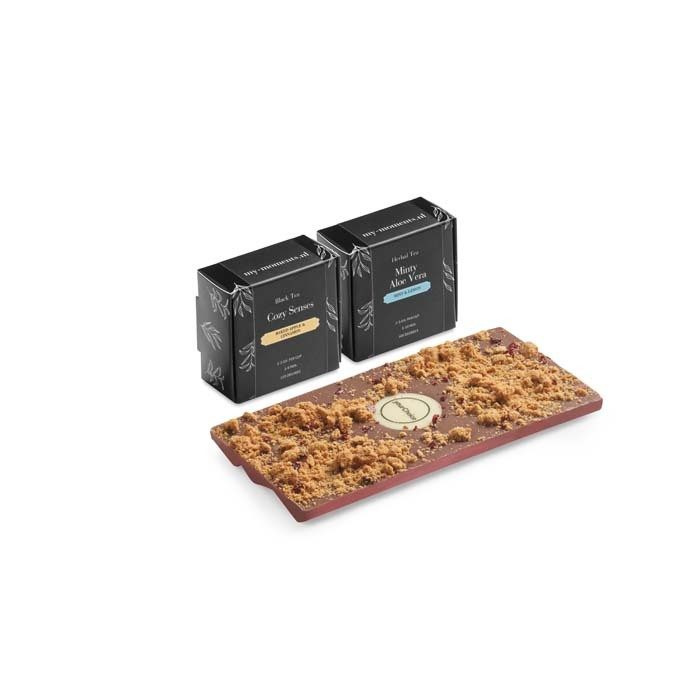 2 Zen Teas & Chocolate bar gift box, product image