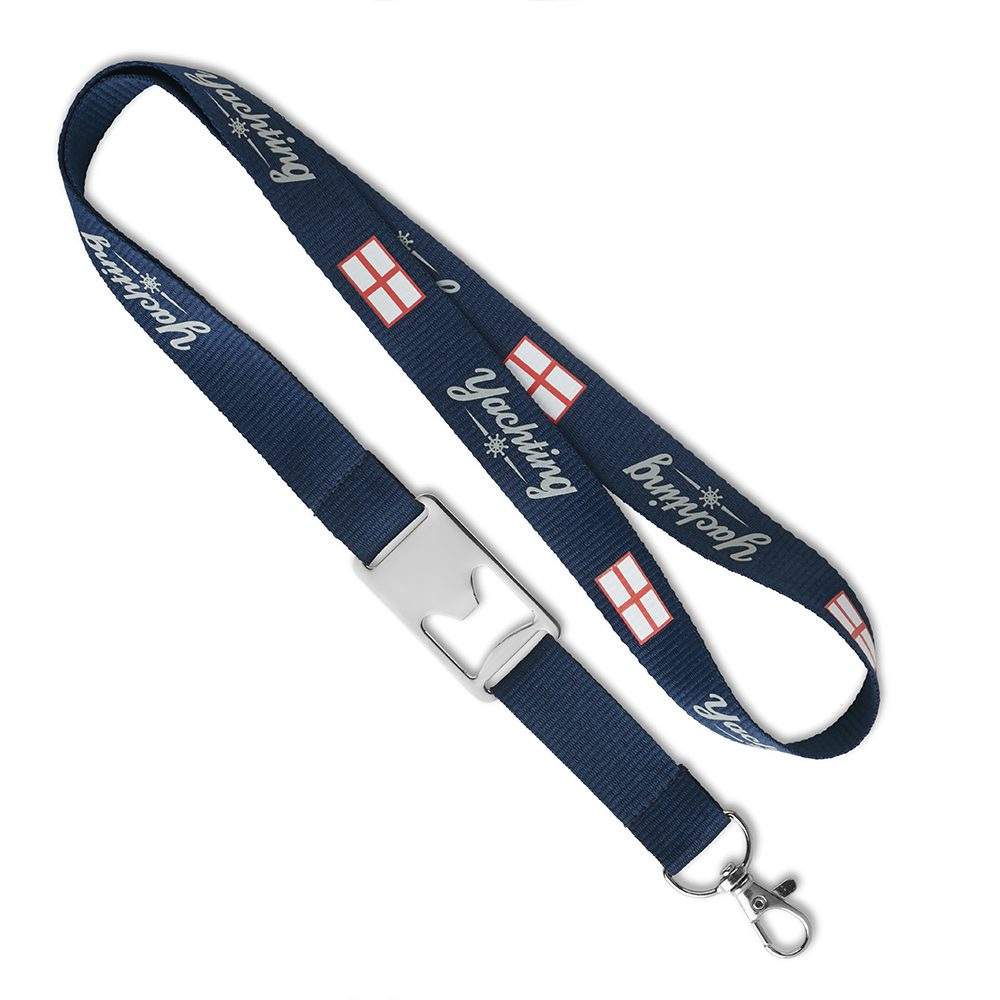 Polyester pantone matched lanyard with bottle opener., product image