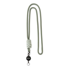 Contrast knot colour metal badge reel cord lanyard
