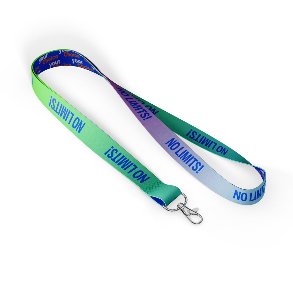 Seamless sublimation polyester lanyard, product image