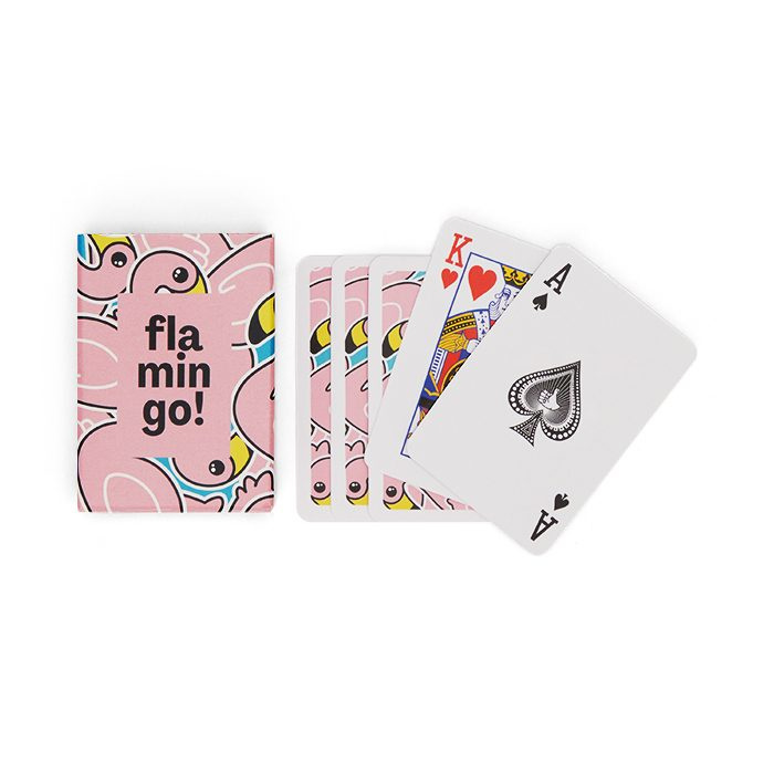 32 Mini-Travel Playing cards, design on 1 side., product image
