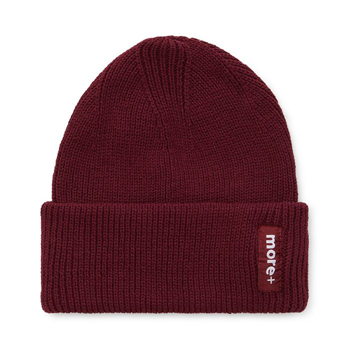 Ribbed high cuff beanie in single layer acrylic., product image