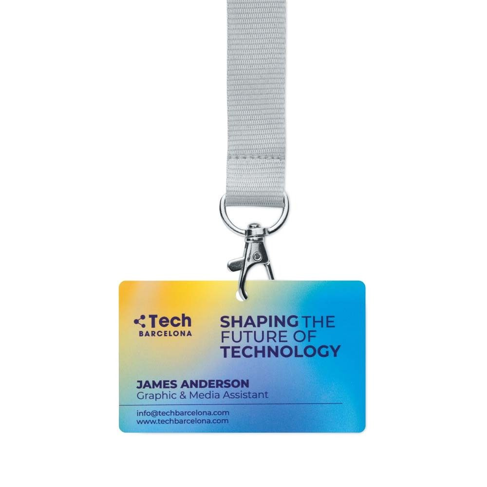 Durable laminated paper ID badges (54x86mm), product image