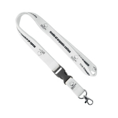 Detachable Organic Cotton screenprint lanyard.
