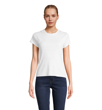SARA WOMEN'S RIBBED T-SHIRT, White, XS, product image (4)