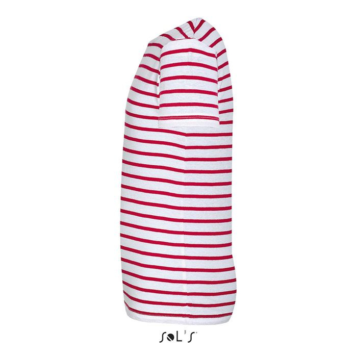 MILES KIDS STRIPED T-SHIRT, White/Red, 4XL, product image (1)