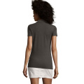 PHOENIX WOMEN ELASTANE POLO, Charcoal Melange