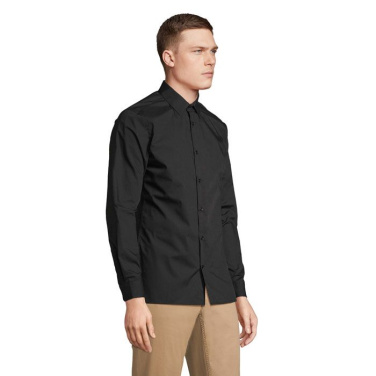 BAILEY MEN POPLIN SHIRT, Black, 4XL, product image (2)