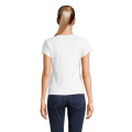 SARA WOMEN'S RIBBED T-SHIRT, White