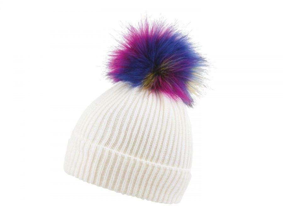 coFEE rainbow beanie, Off white