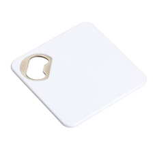 Coaster with bottle opener RE98-ALGECIRAS white