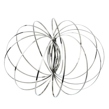 Kinetic Spring Toy REFLECTS-FLOWRING silver (2)