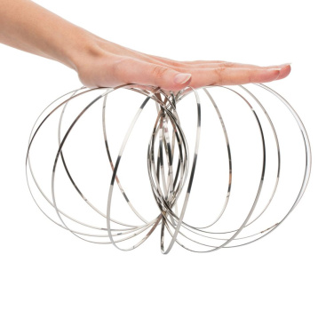 Kinetic Spring Toy REFLECTS-FLOWRING silver (3)
