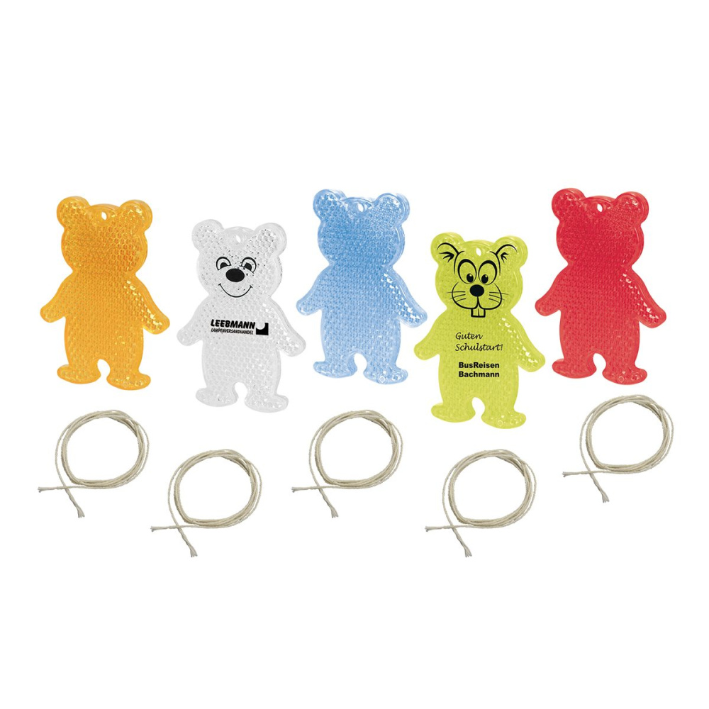 Safety reflector "Bear", transparent, product image (1)