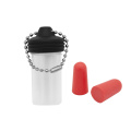 EasyPlug in transparent round box, red