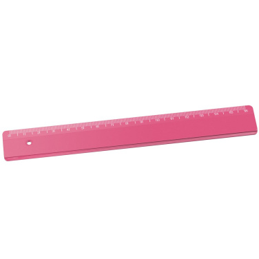 Recycling ruler 16 cm, recycling. red, product image (2)