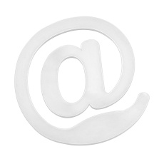 Paper clip "@-sign"