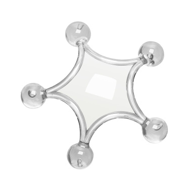 Massage star, transparent, product image (2)