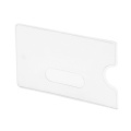 Credit card box, flexible, transparent