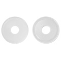 €1 shopping trolley token, white