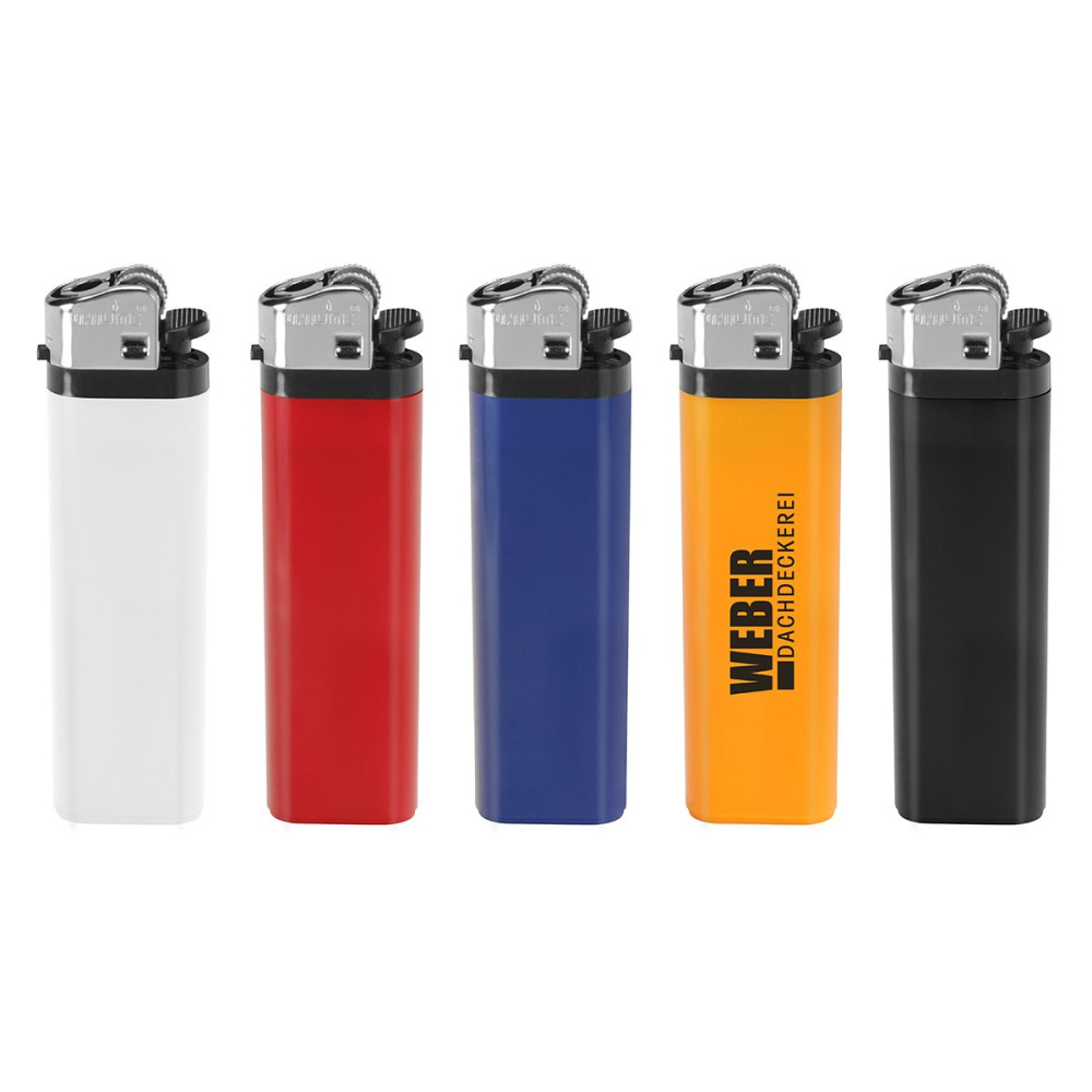 Disposable lighter „Lambda“, black, product image (1)
