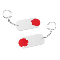 Shopping trolley token holder „Alpha“, red