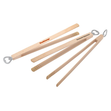 Wooden barbecue tong with bottle opener, product image (2)