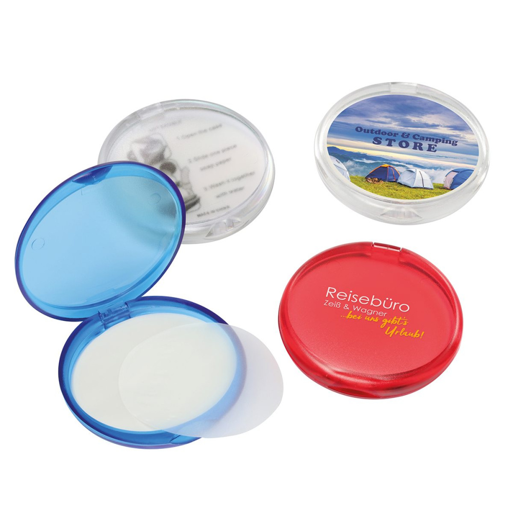 Soap box, frosted red, product image (1)