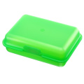Lunch box/butter dish, frosted green