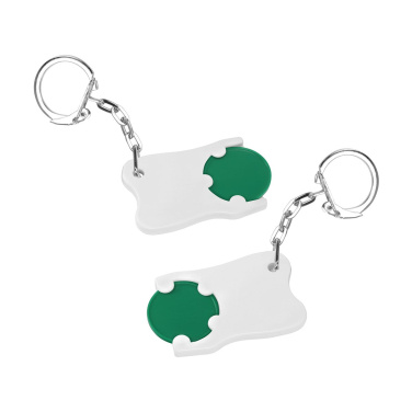 Shopping trolley token holder „tooth“, green, product image (2)